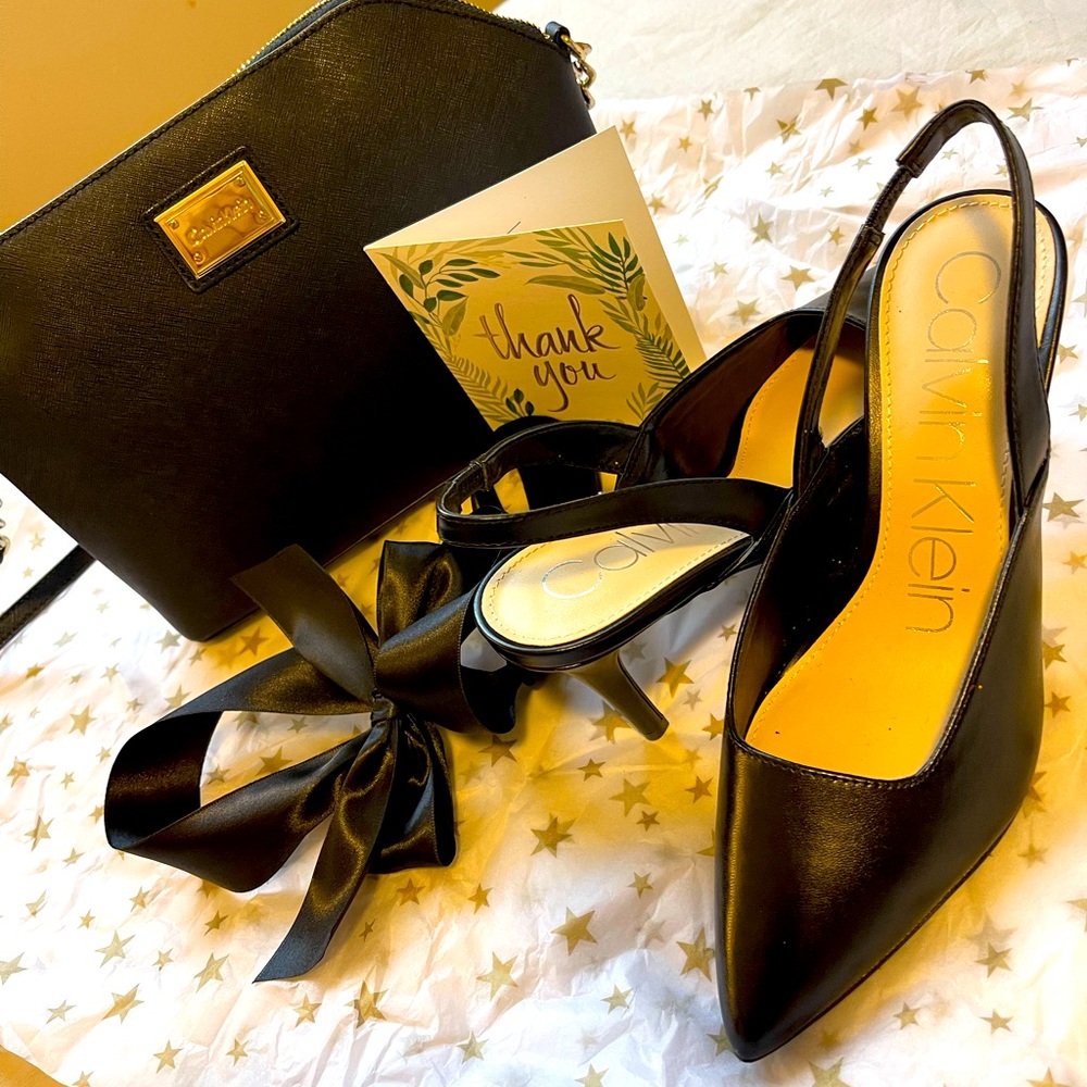 Calvin Klein shoes and bag set